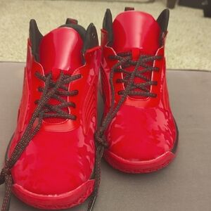 Sleek Red Athletic Shoes for Men